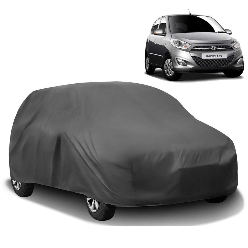 Body Cover for i10 Old Water Resistant Polyester Fabric with Mirror Pocket Slots_Grey 